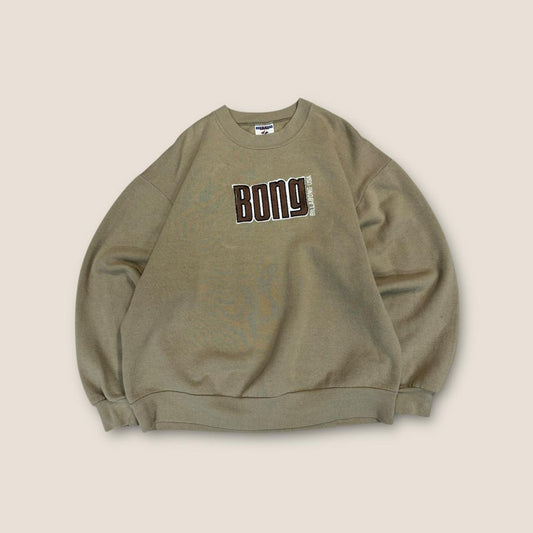 Bong khaki and brown sweatshirt