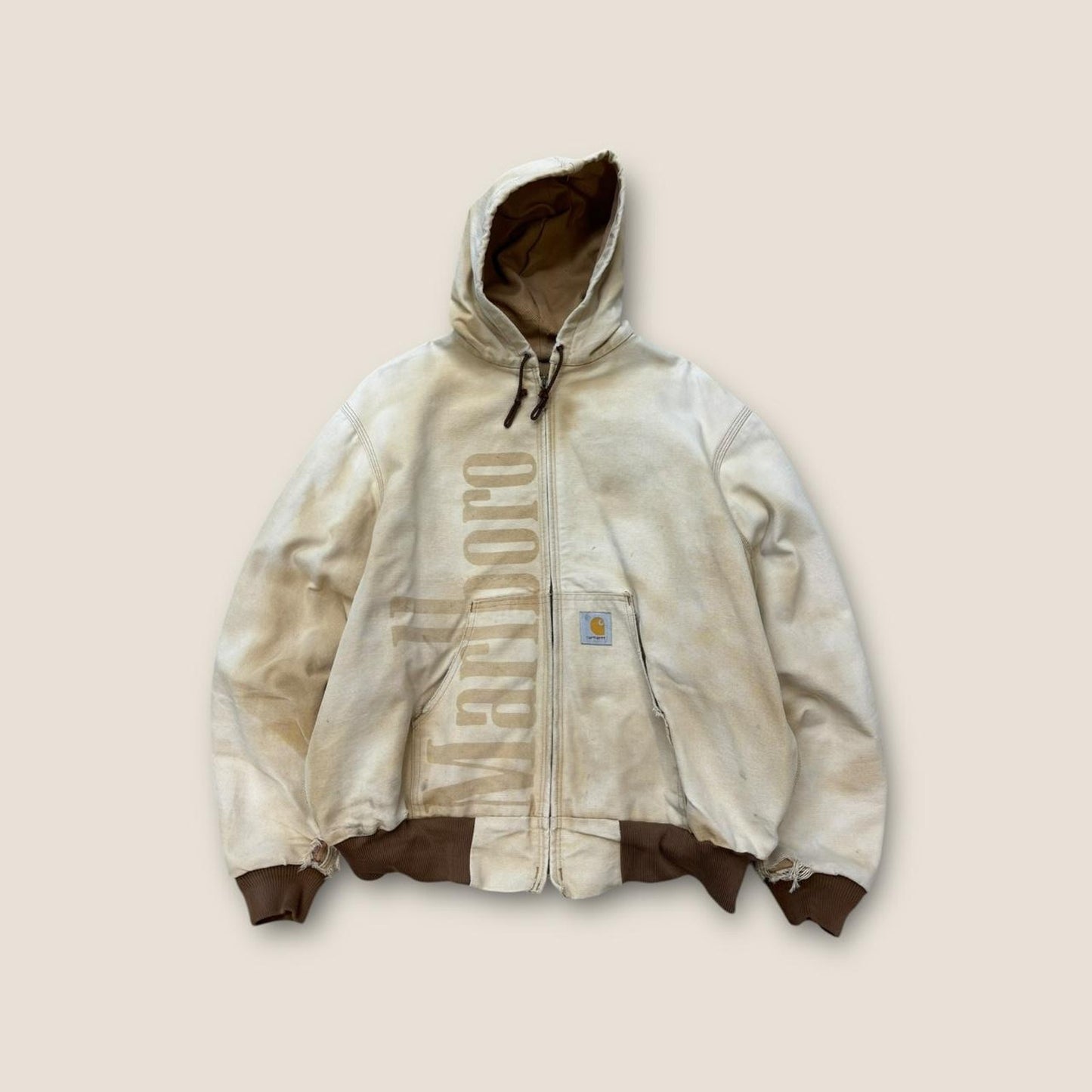 Marlboro carhartt jacket in cream