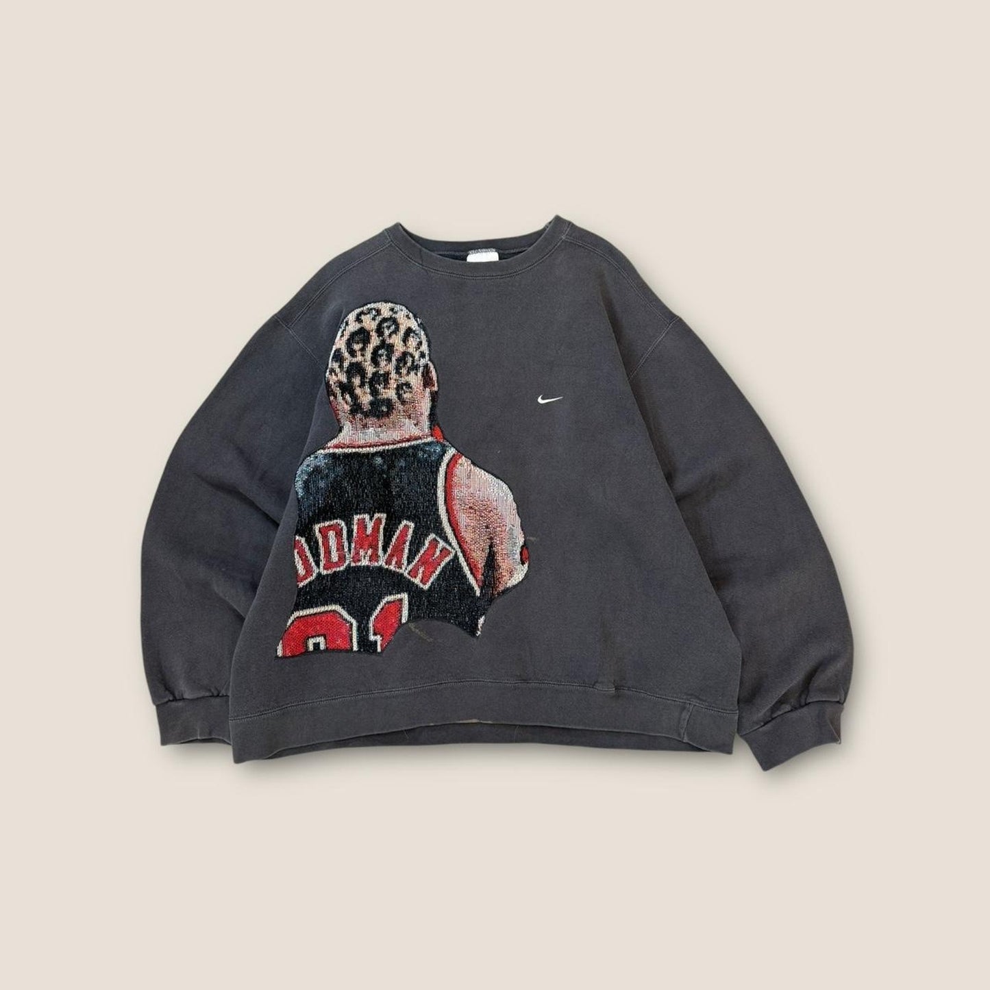 90s nike crewneck rodman custom