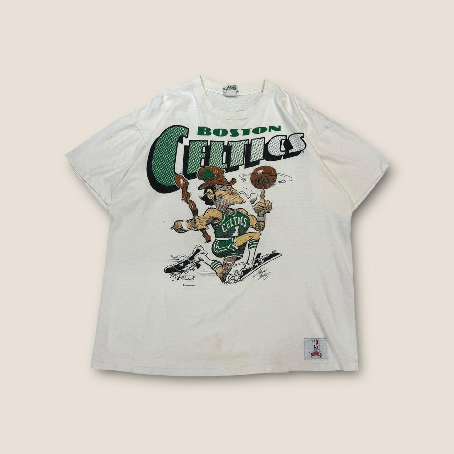 Boston celtics nba white and