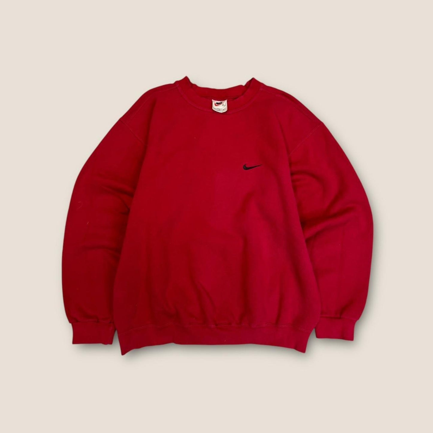 Nike red sweatshirt with embroidered