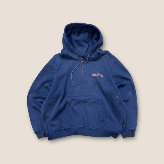 Navy blue quarter zip hoodie