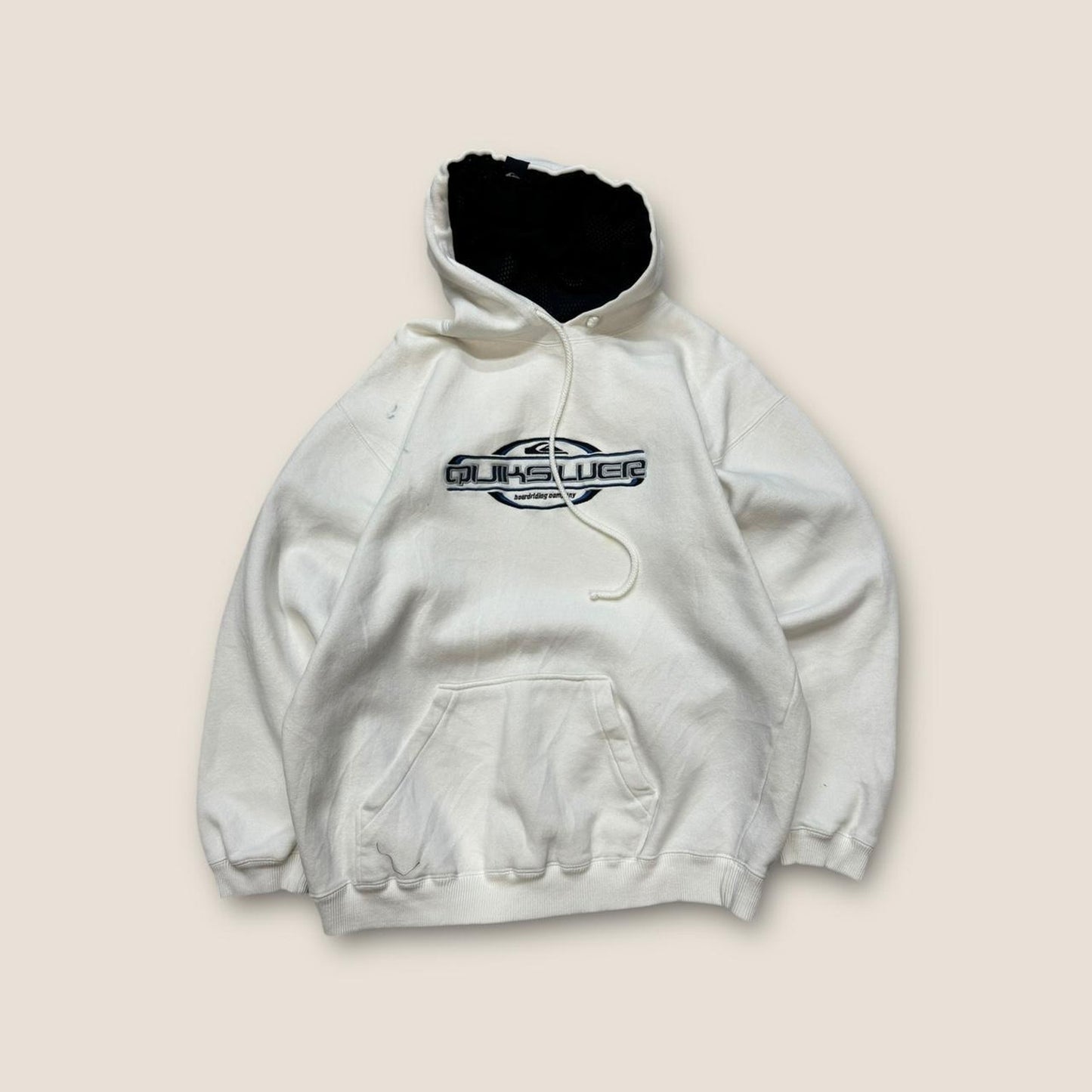 Quiksilver white and black hoodie