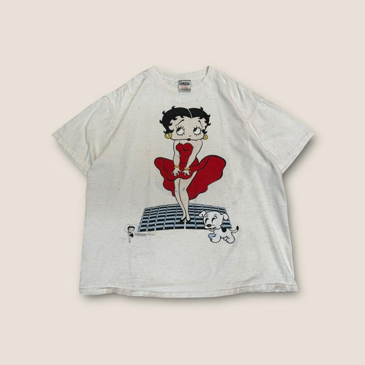 1995 betty boop white and