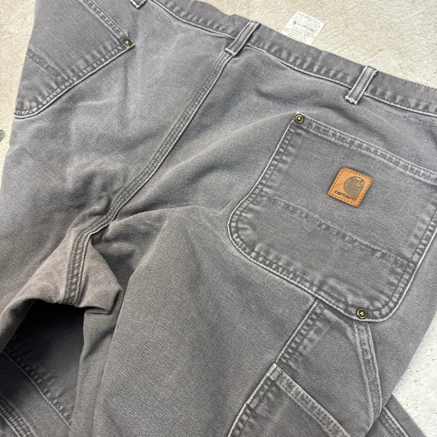 Faded grey double knee workwear