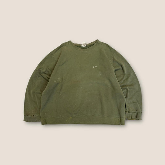 Nike vintage olive green crewneck