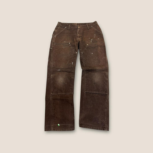 Brown double knee carpenter pants