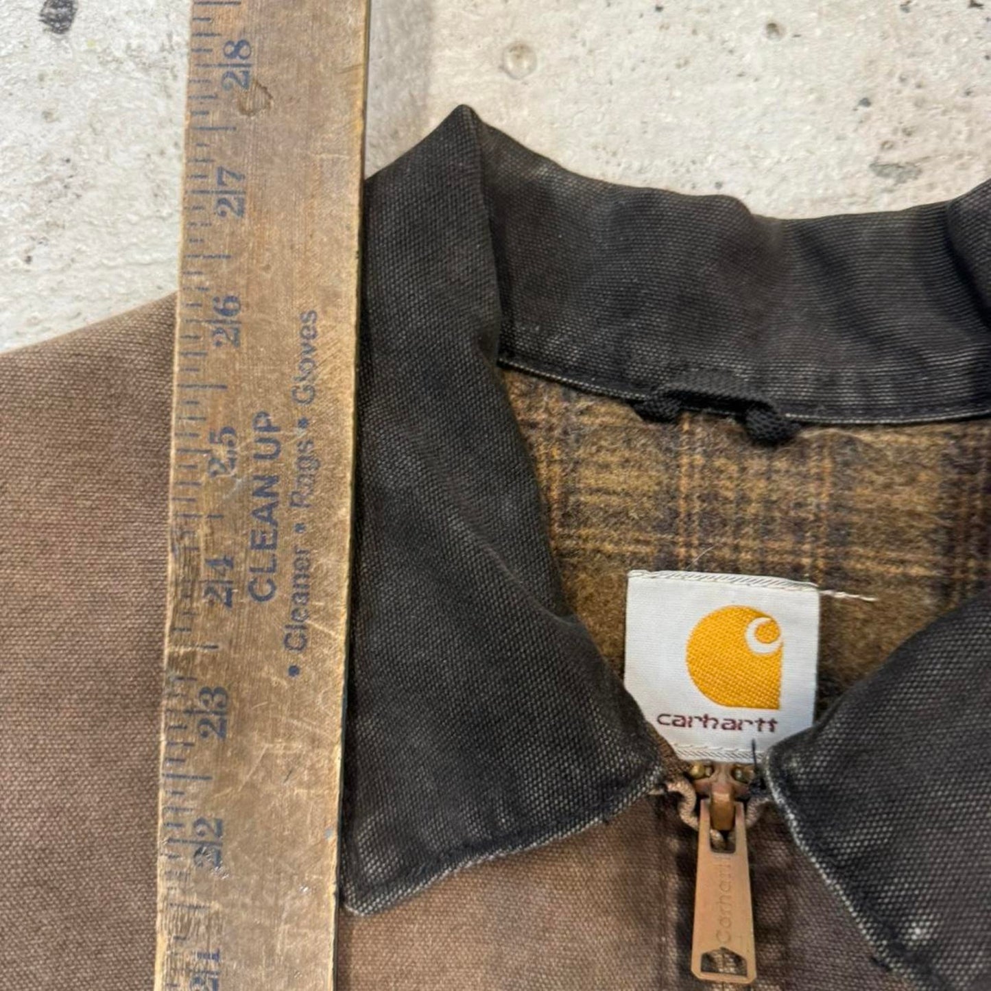 Carhartt brown and tan jacket