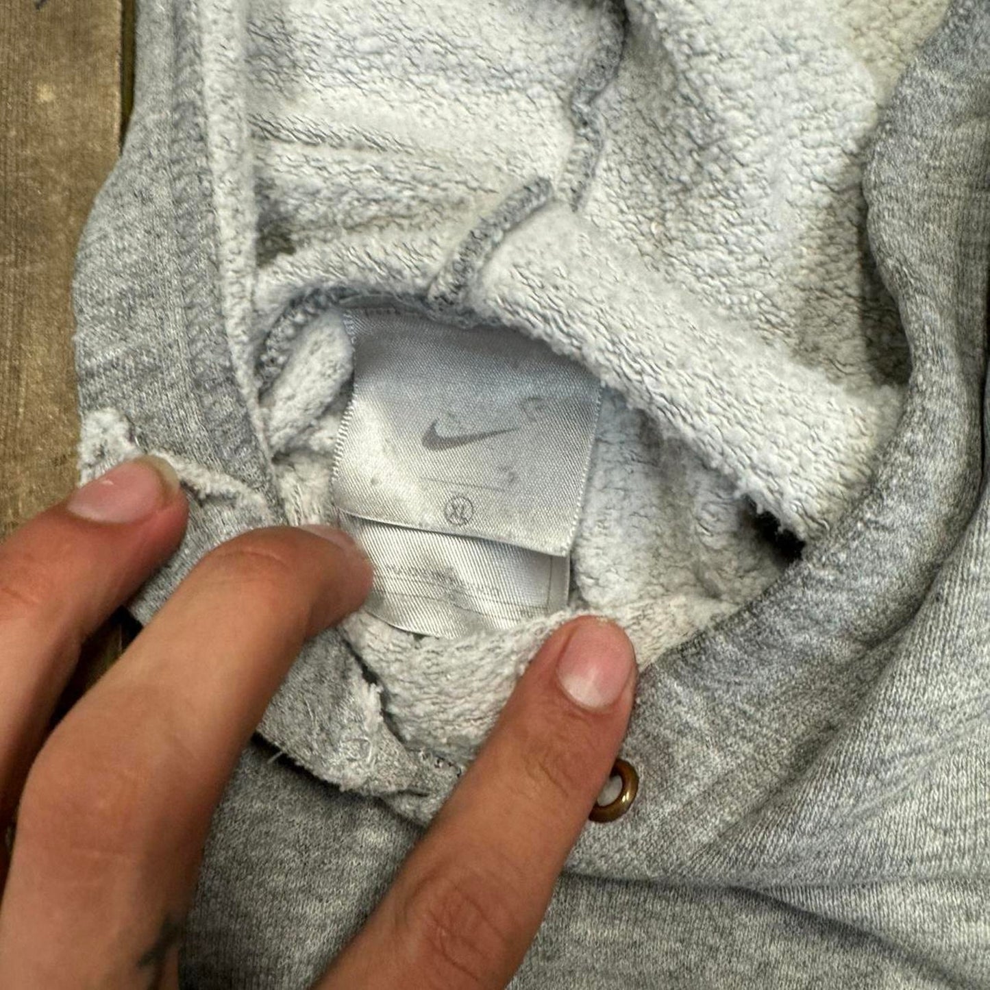 Nike grey hoodie with embroidered