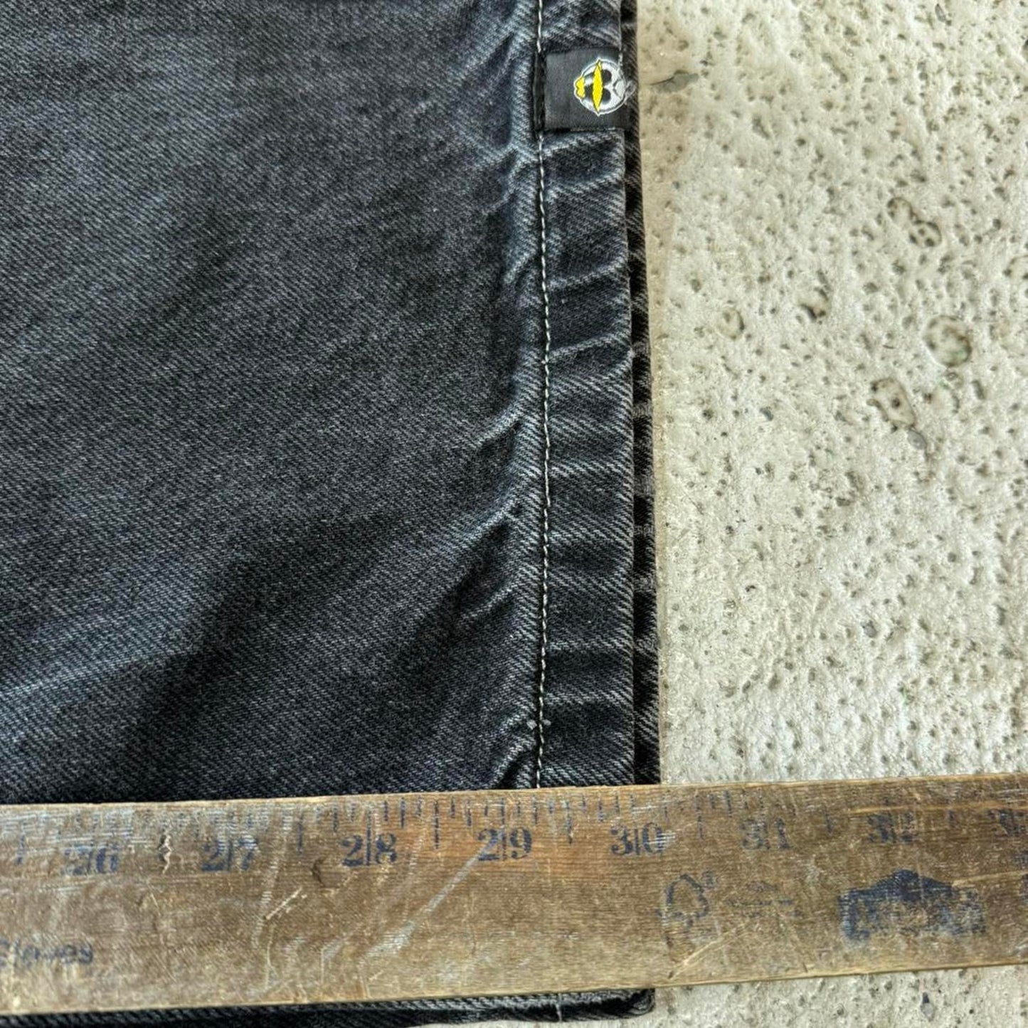 Black carpenter jeans with a