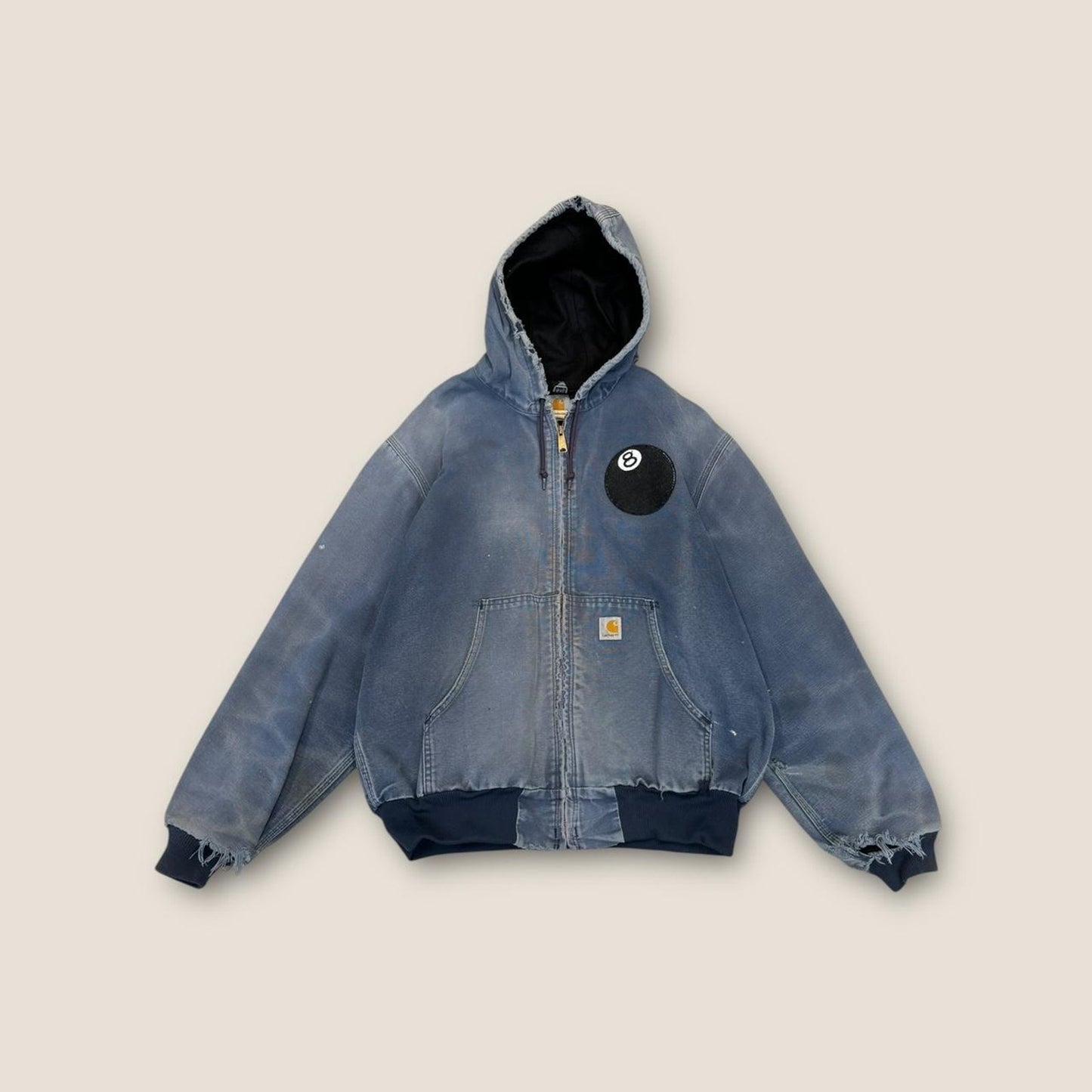 Carhartt blue and black denim