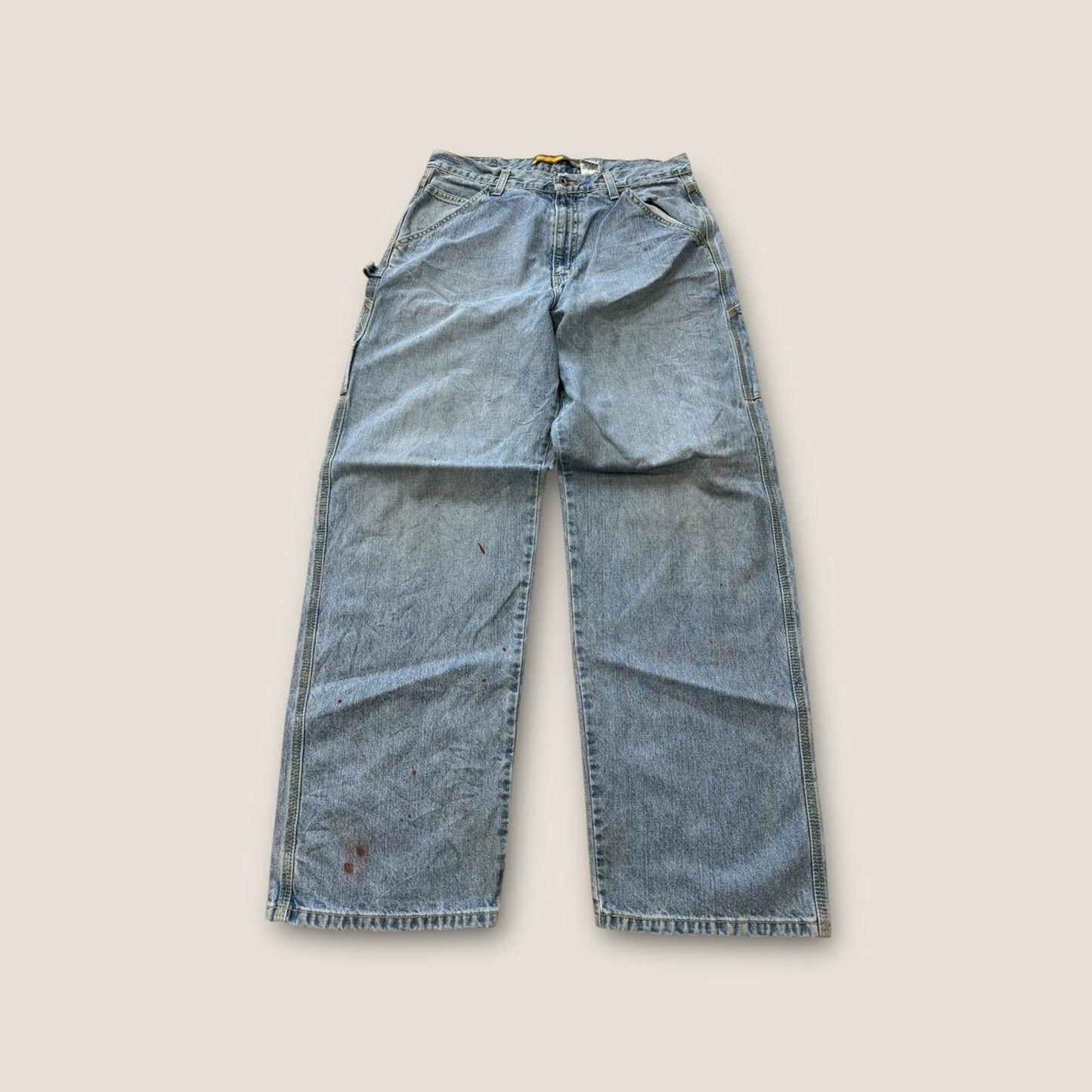 Blue carpenter work jeans workwear