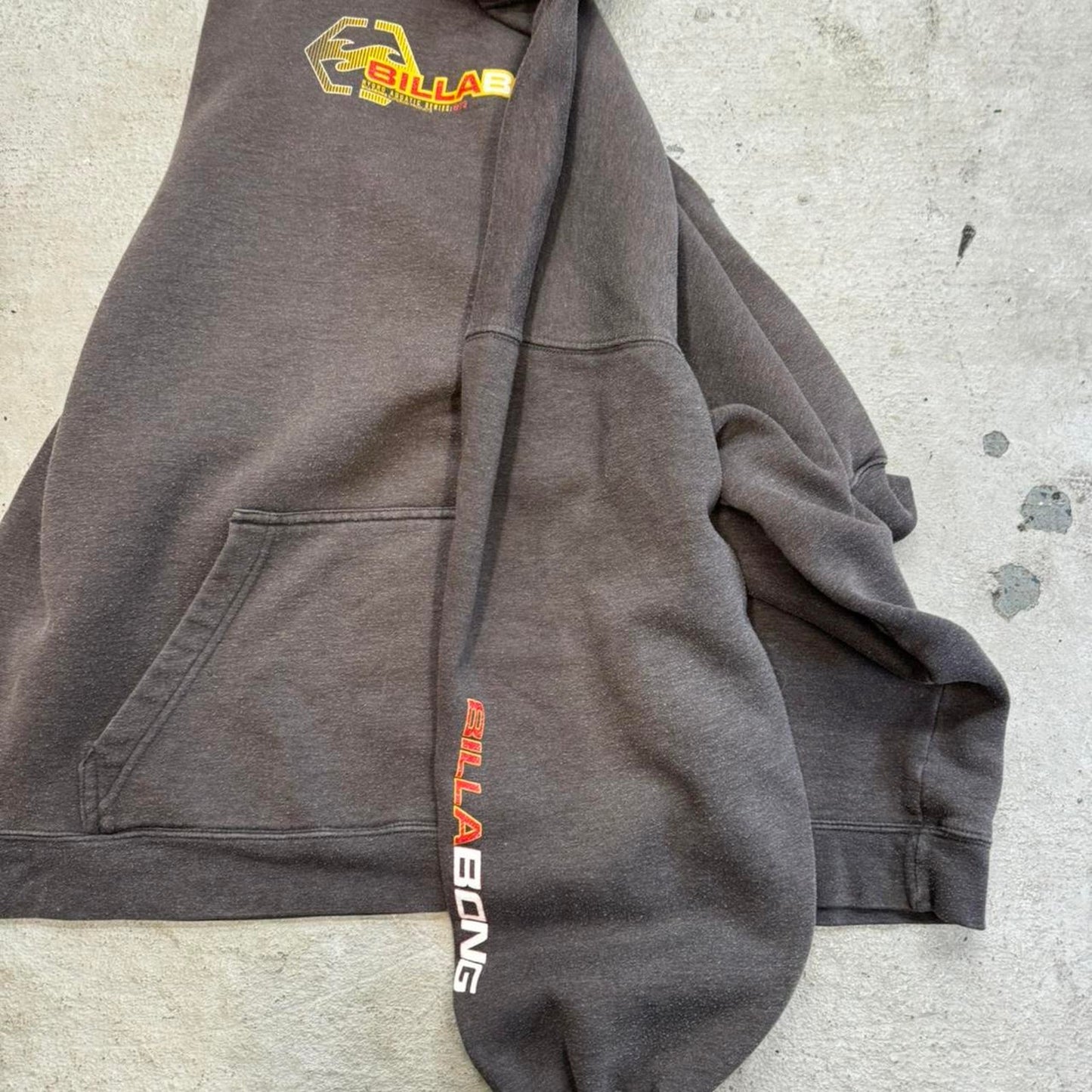 Billabong black and yellow hoodie