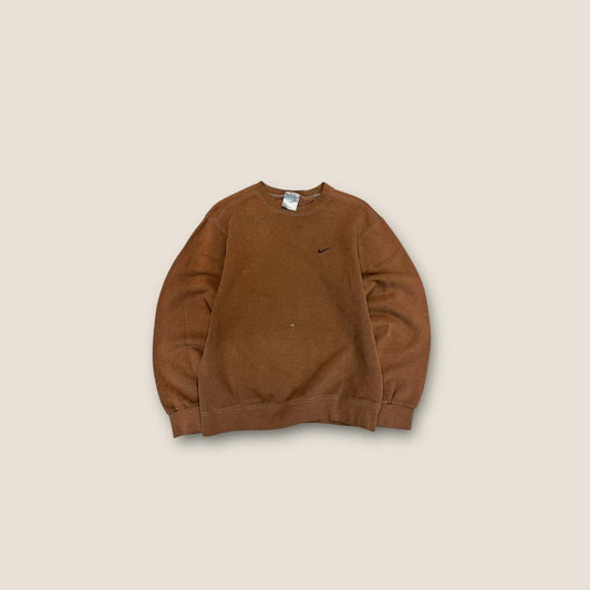 Nike brown crewneck sweatshirt 00s