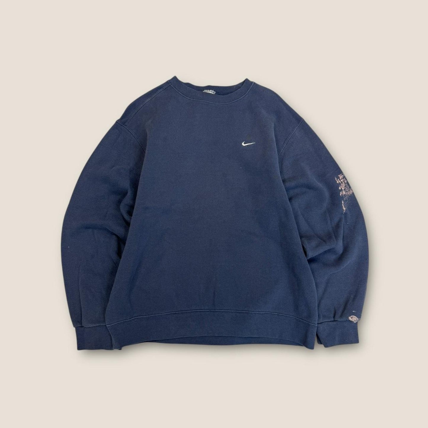 Nike navy and white crewneck