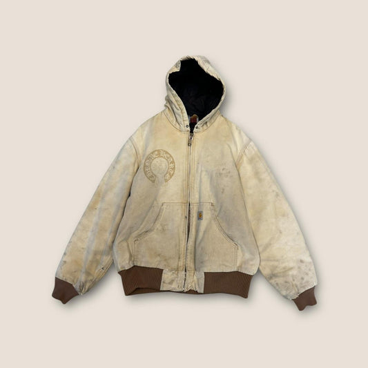 Tan carhartt active jacket hoodie