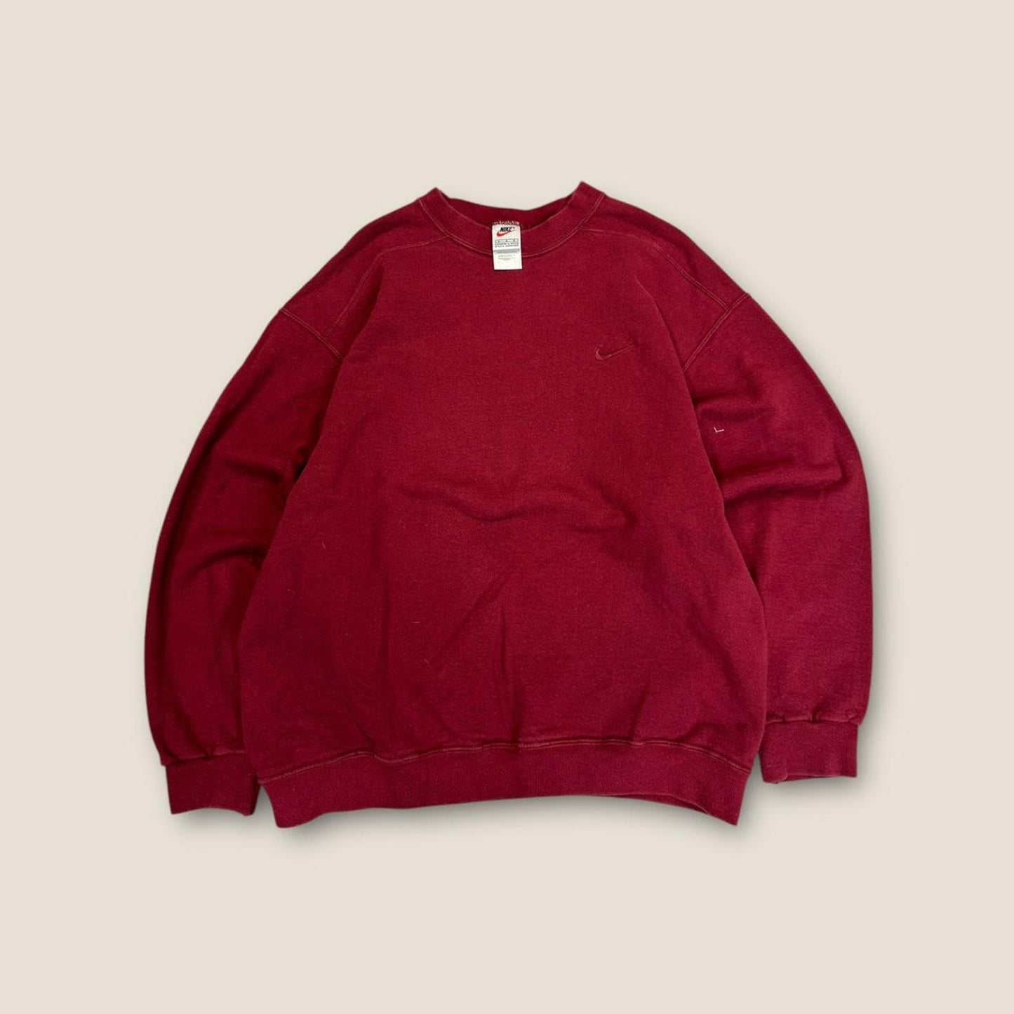 Nike burgundy and red crewneck