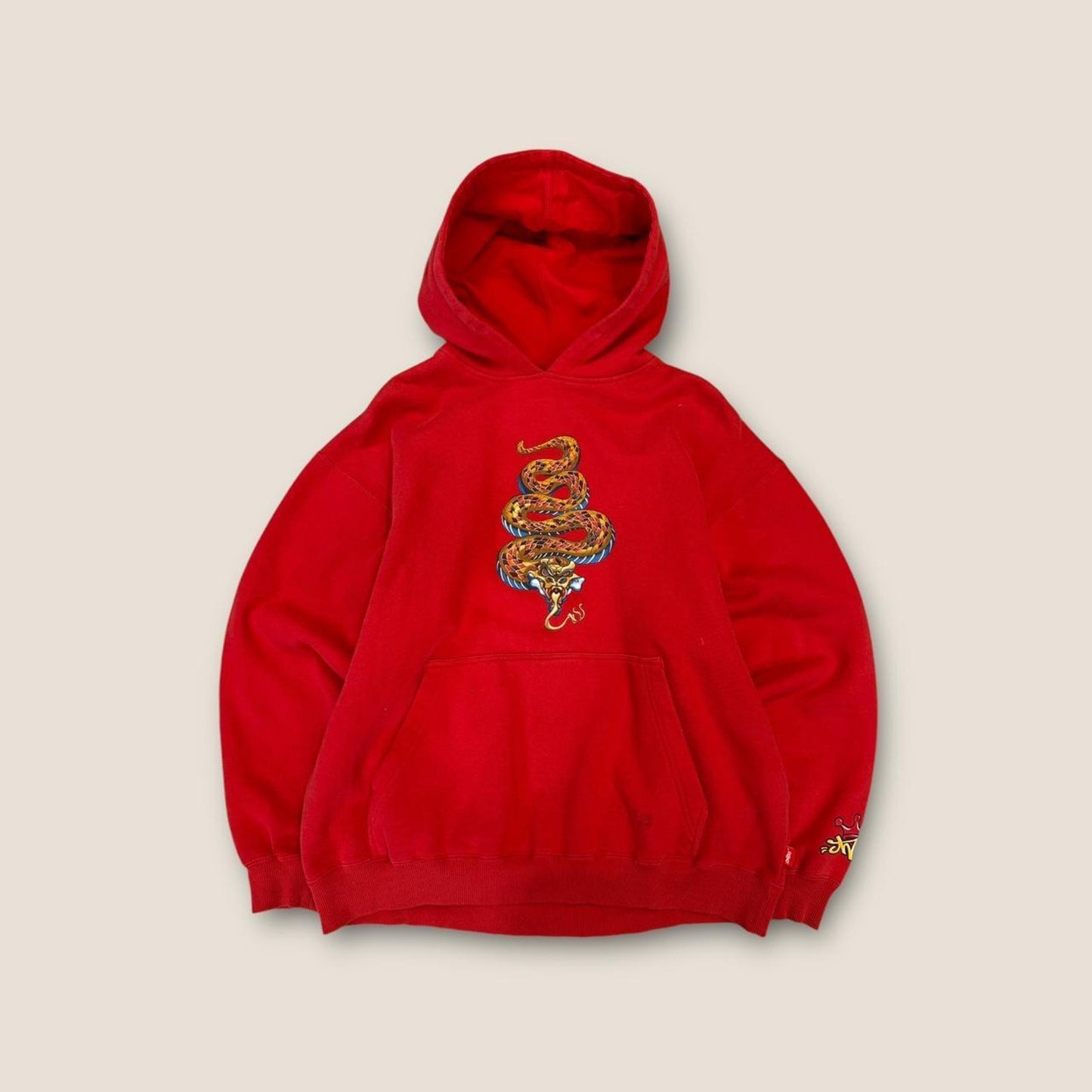 Y2k red and multi hoodie