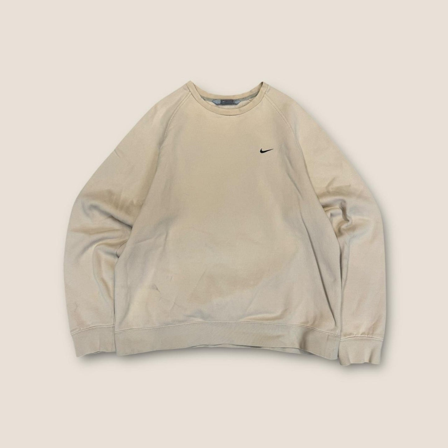 Nike cream sweatshirt with embroidered