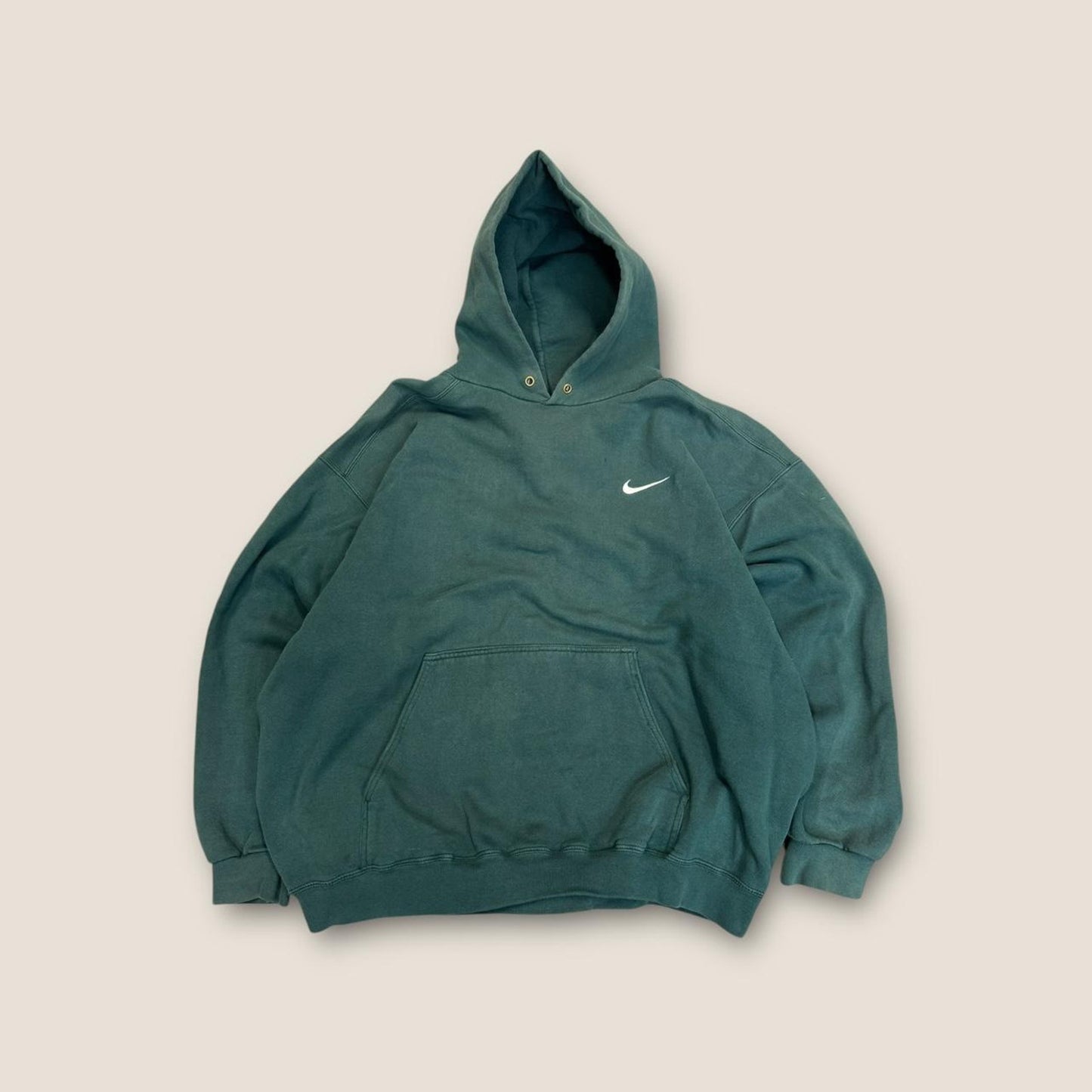 Nike green hoodie with white