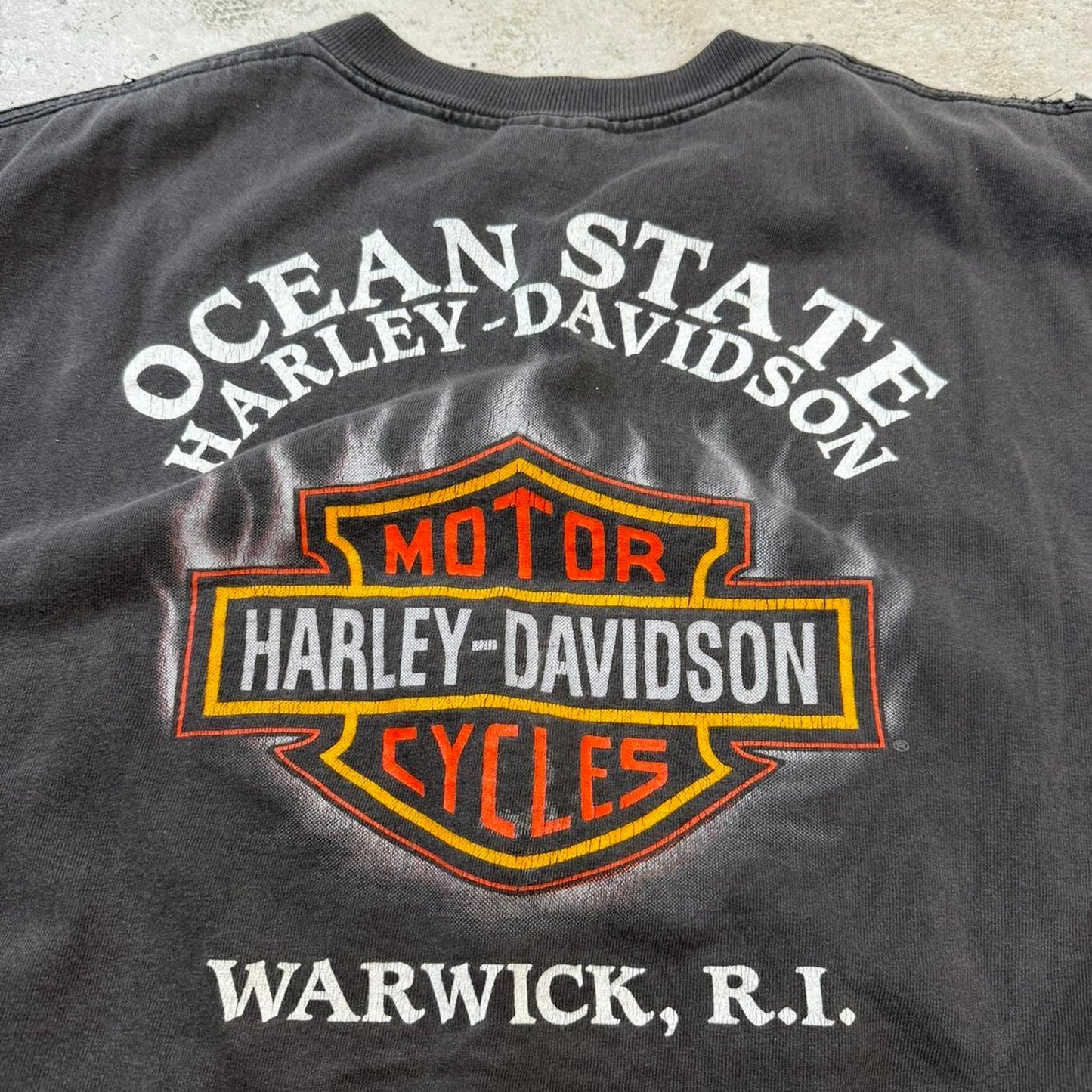 1990s harley davidson black tee