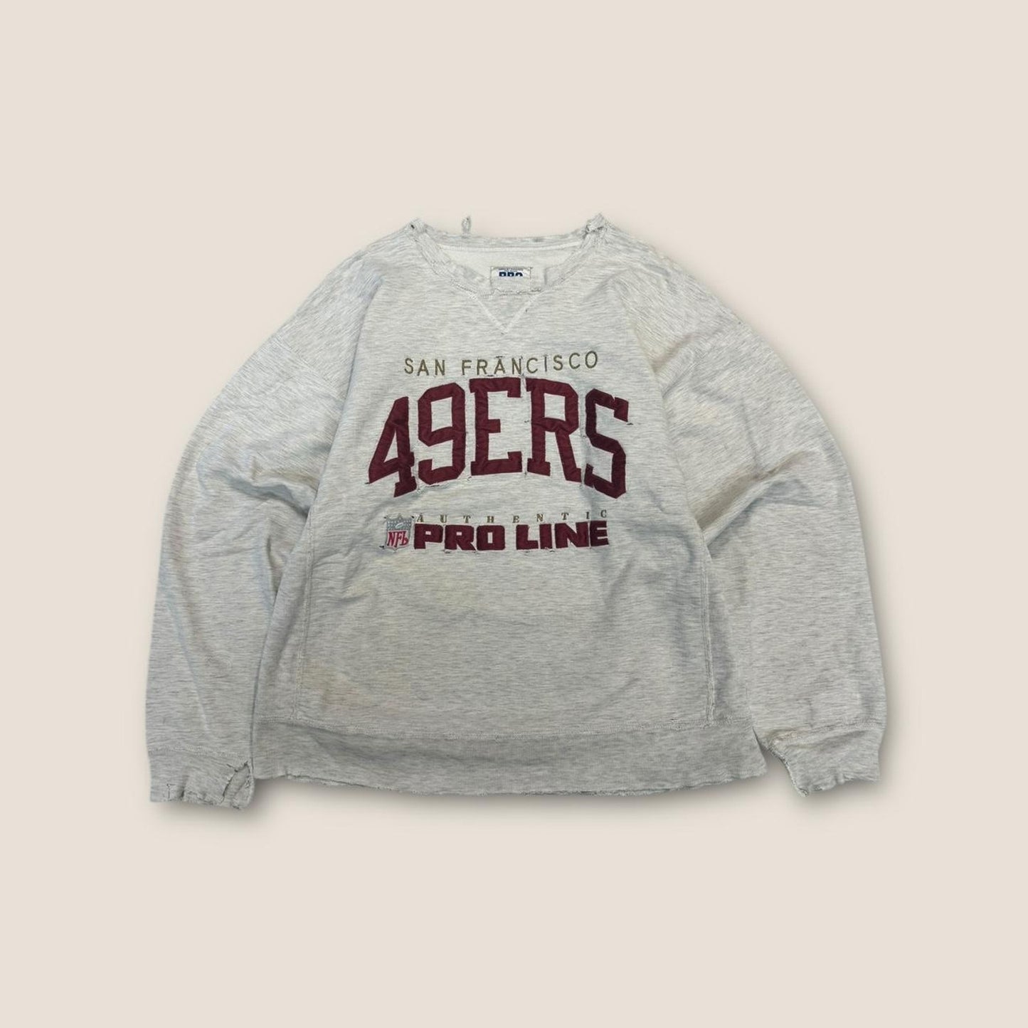 San francisco 49ers grey sweatshirt