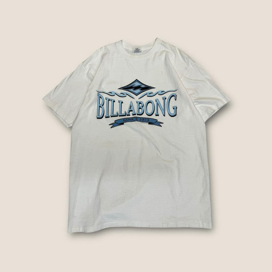 Billabong white and blue t shirt