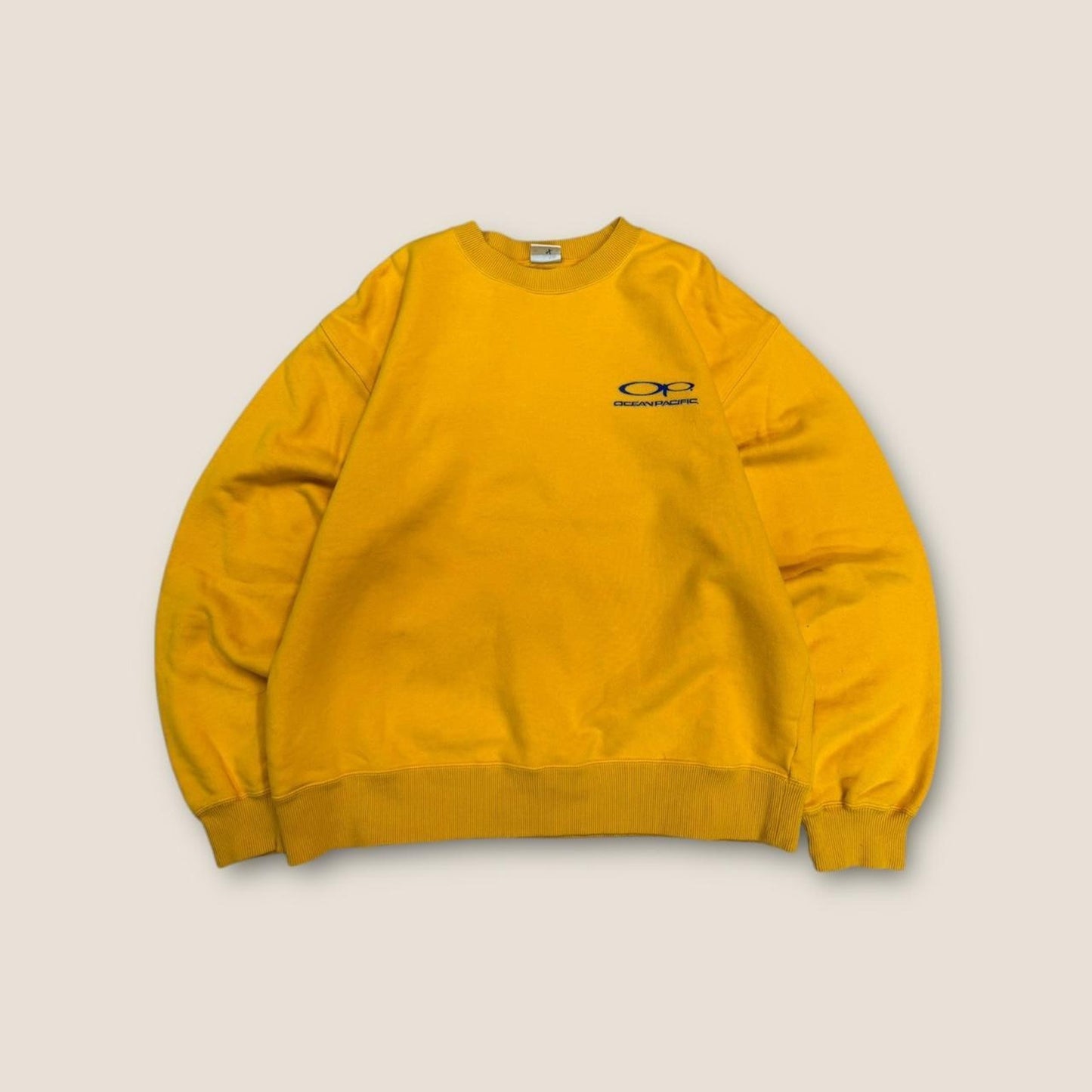 Yellow and blue op crewneck