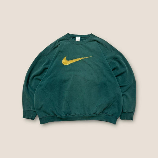 Nike green and yellow crewneck