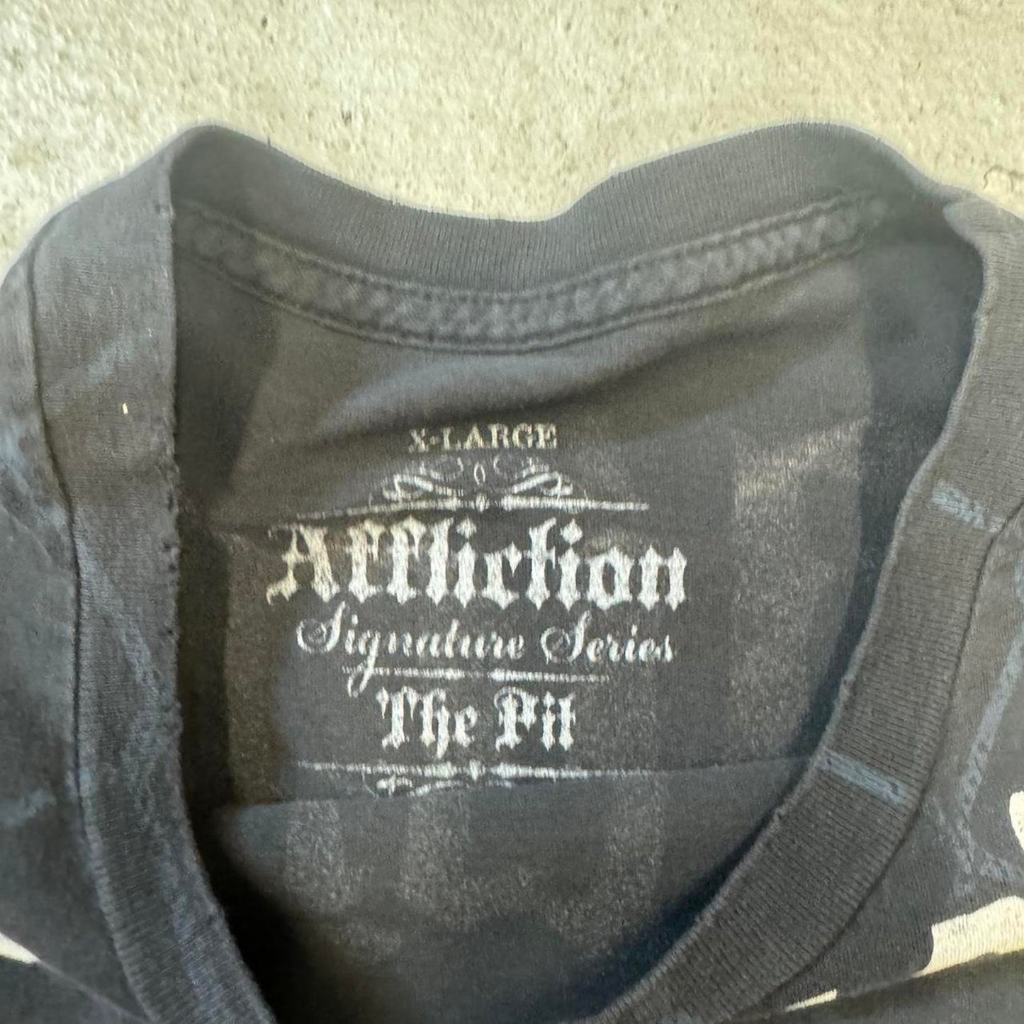 Affliction black grunge emo y2k