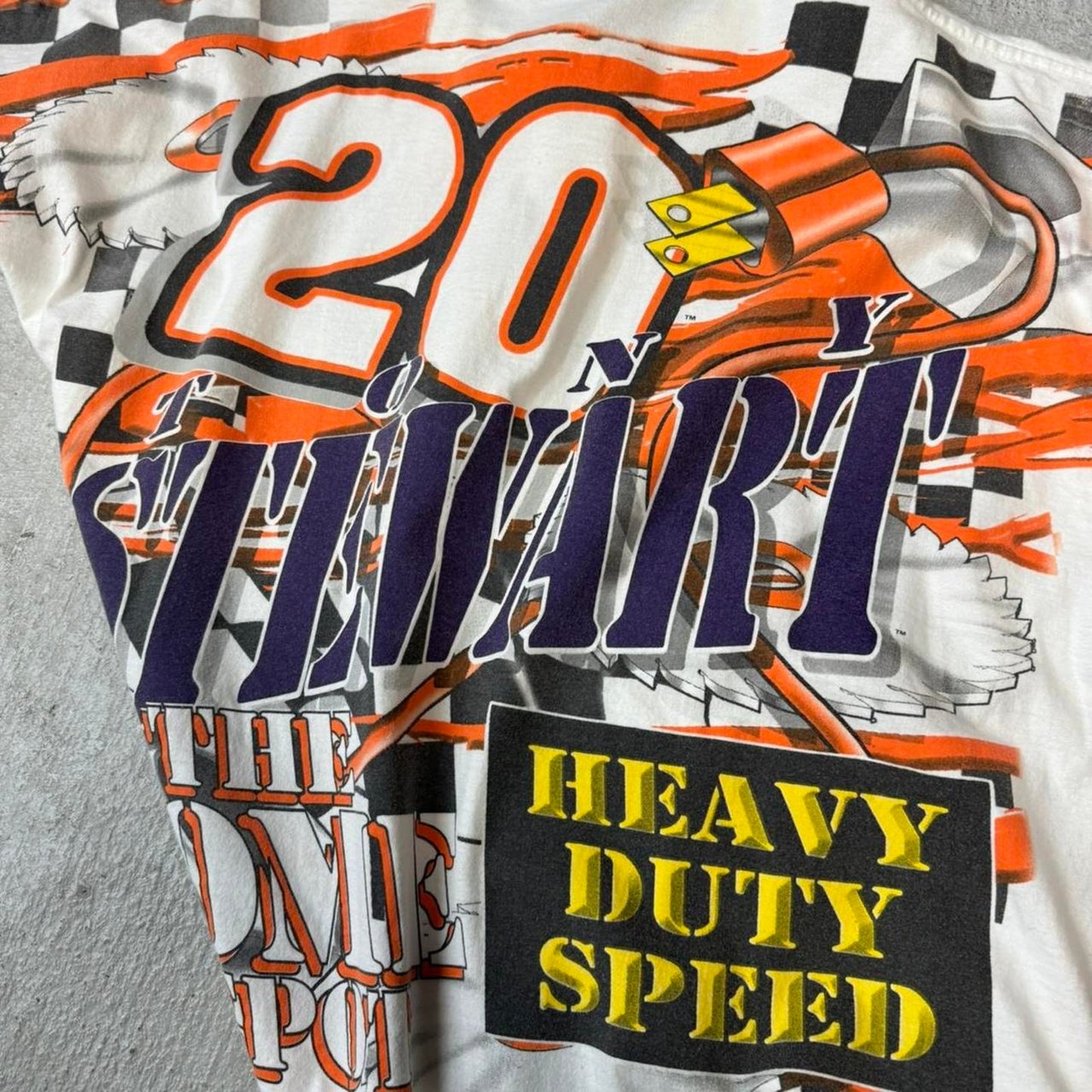 Vintage nascar white and orange