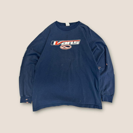 Vans navy blue long sleeve