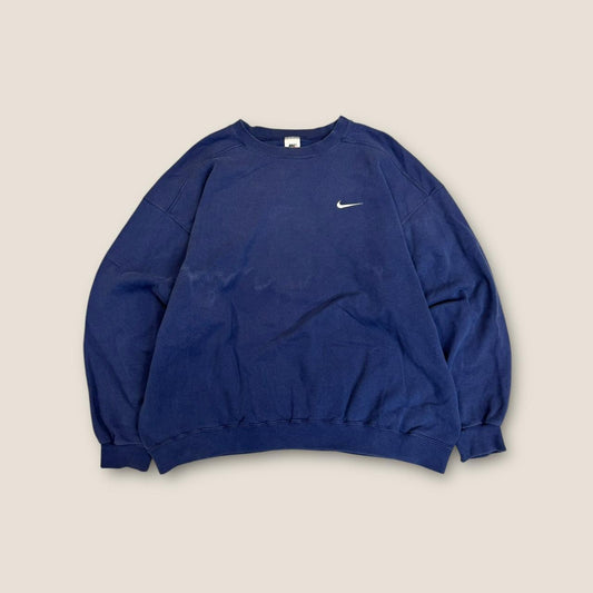 Nike navy sweatshirt with embroidered