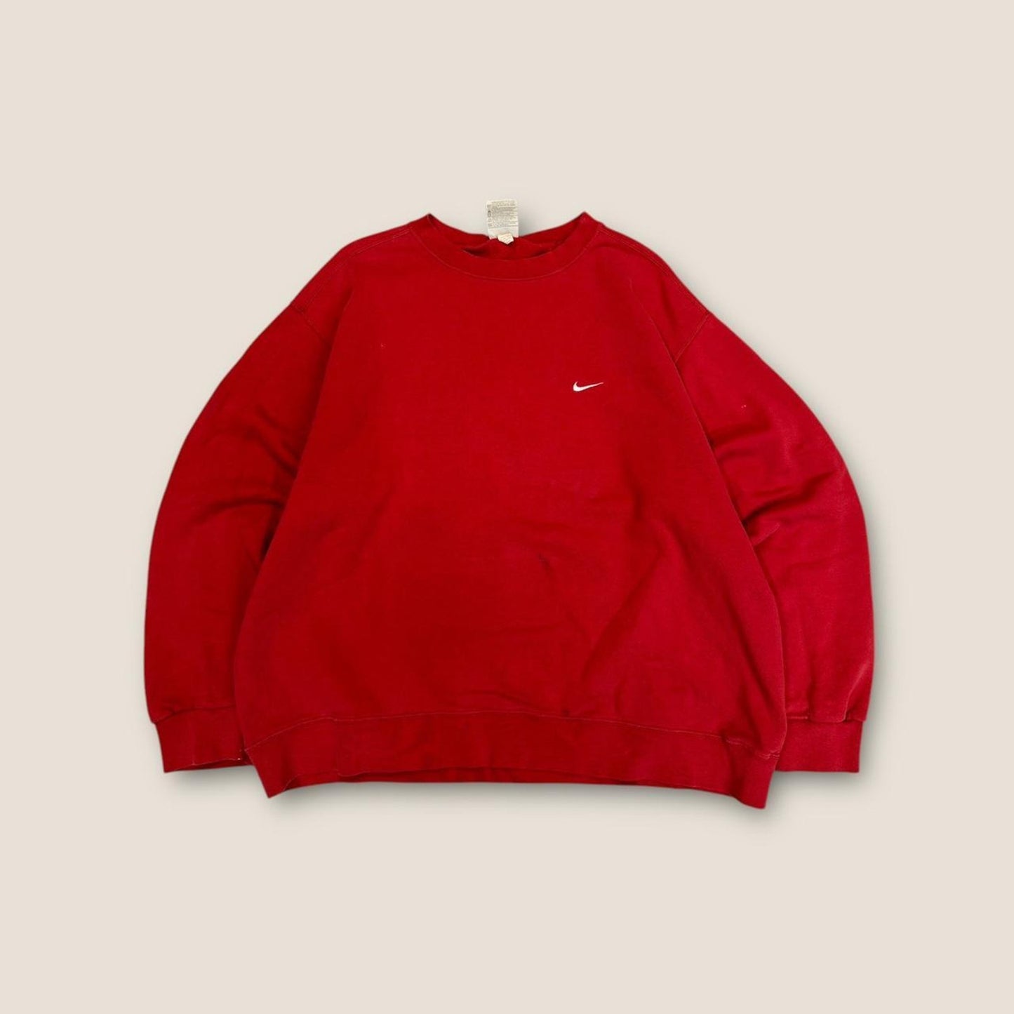 Nike red sweatshirt with embroidered