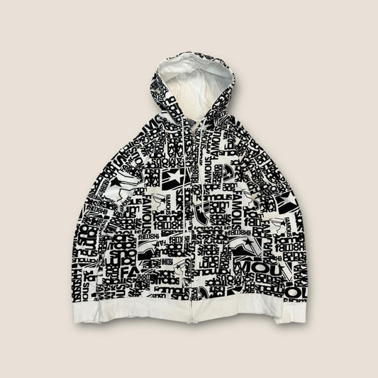 Aop famous hoodie white and