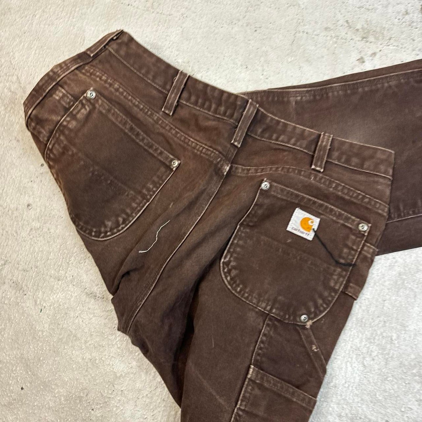 Brown double knee carpenter pants