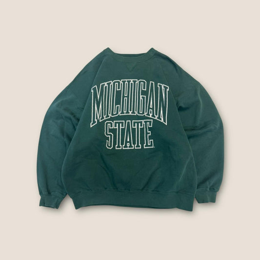 Michigan state green and white