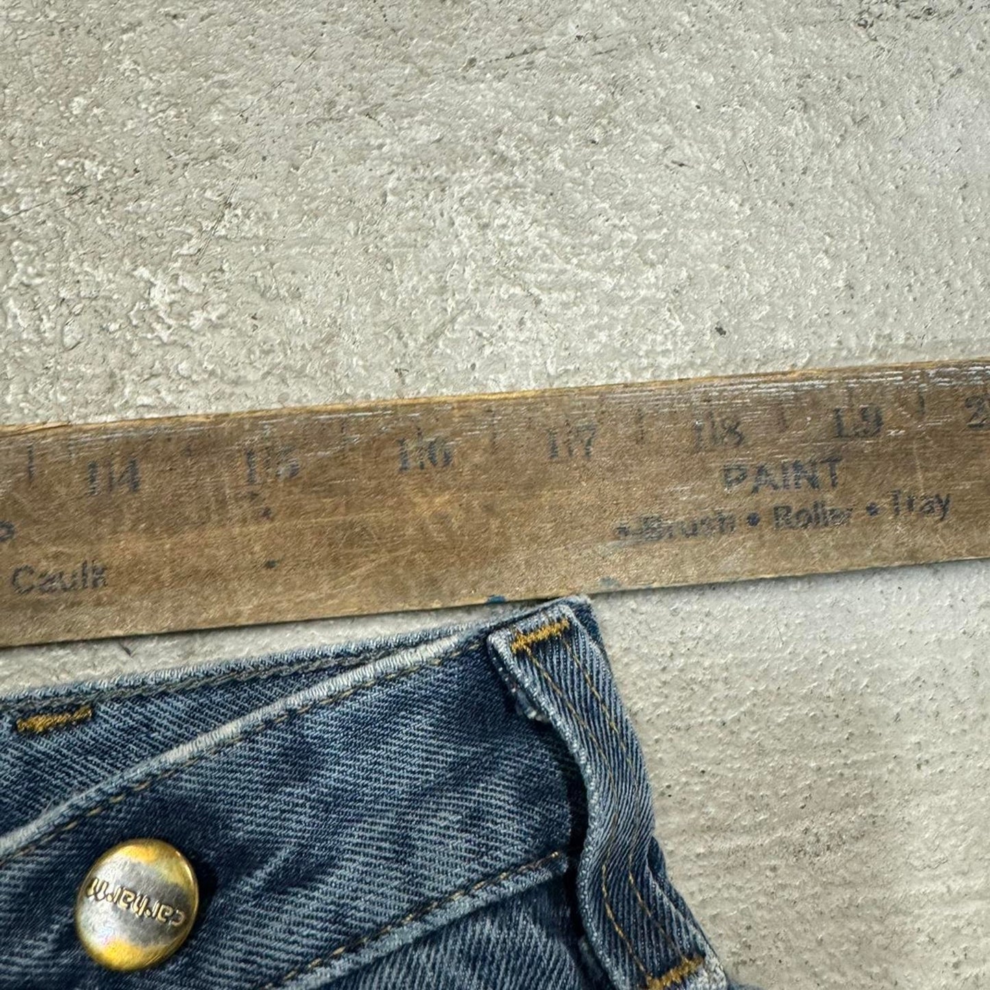 Carhartt blue double knee denim