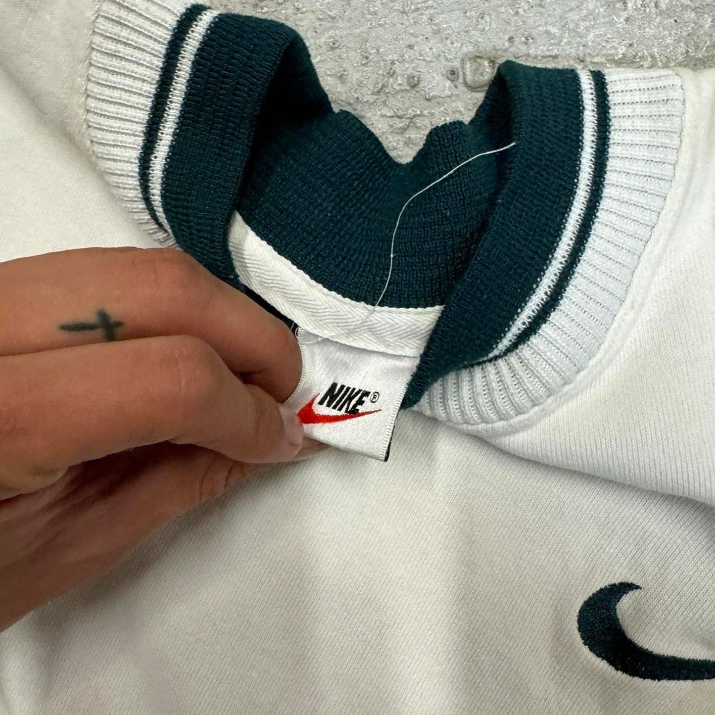 White nike pullover sweatshirt