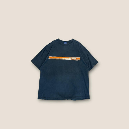 Navy and orange vintage tee