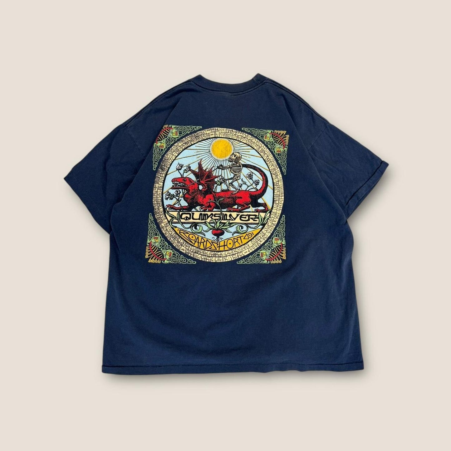 Quiksilver navy blue graphic tee