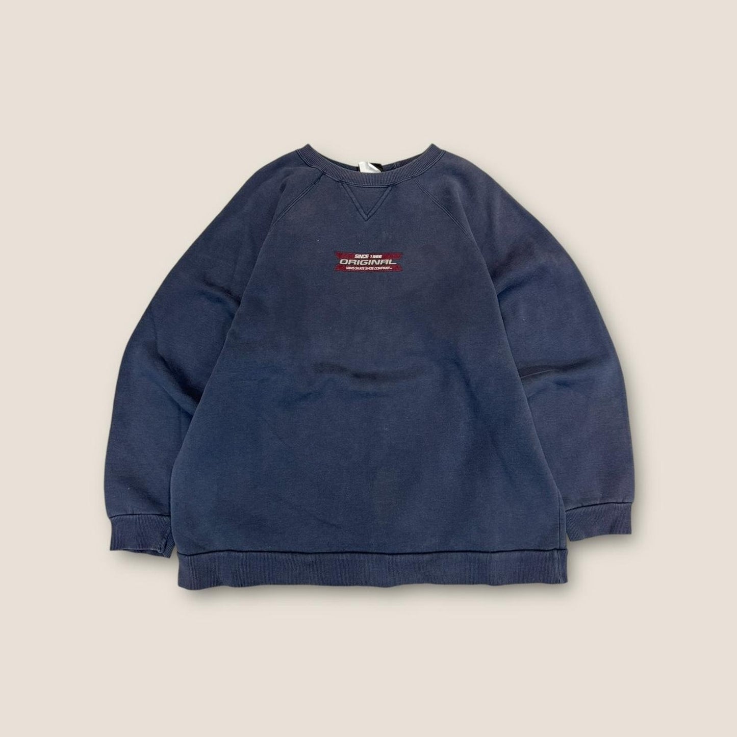 00s navy blue vans crewneck