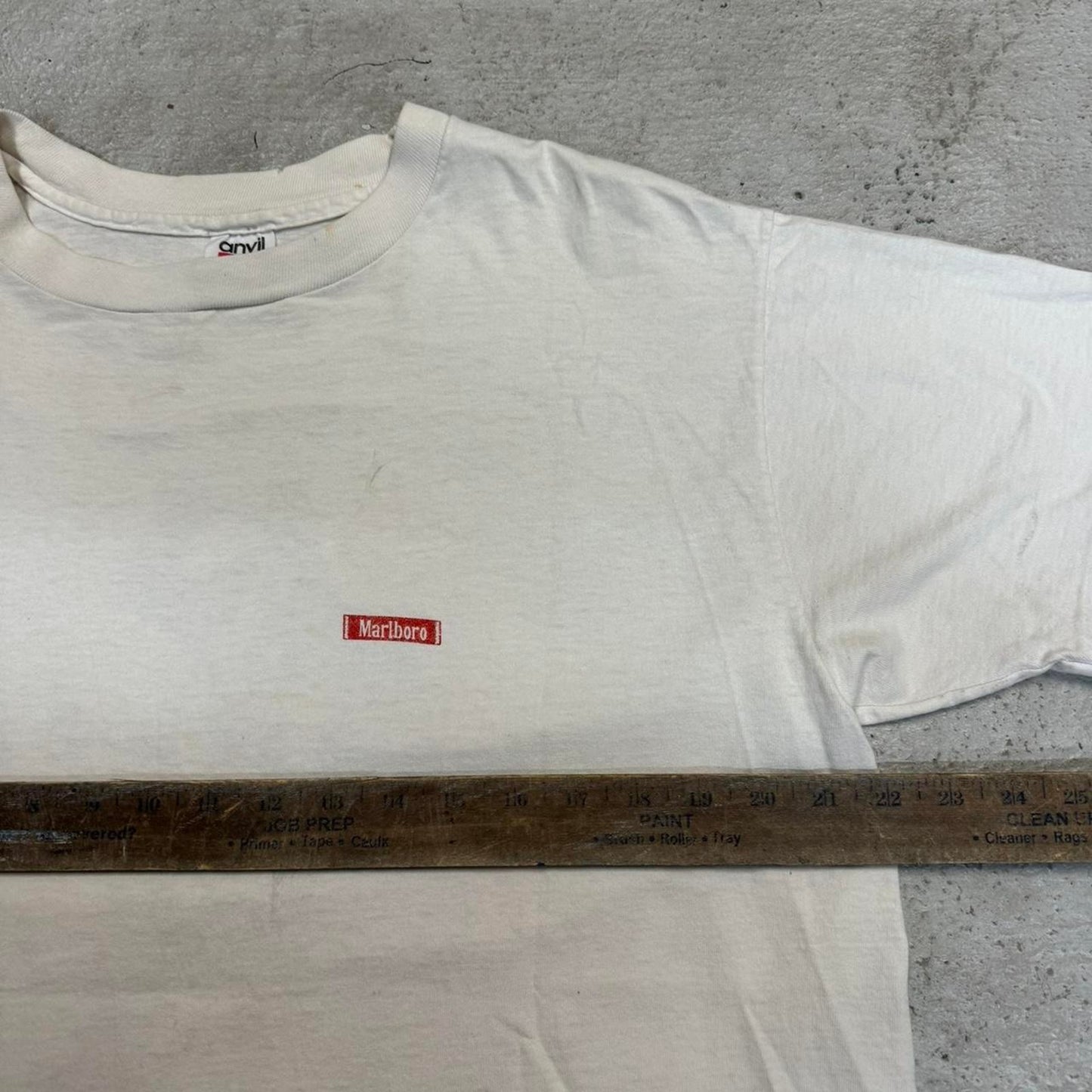 Marlboro cowboy tee white