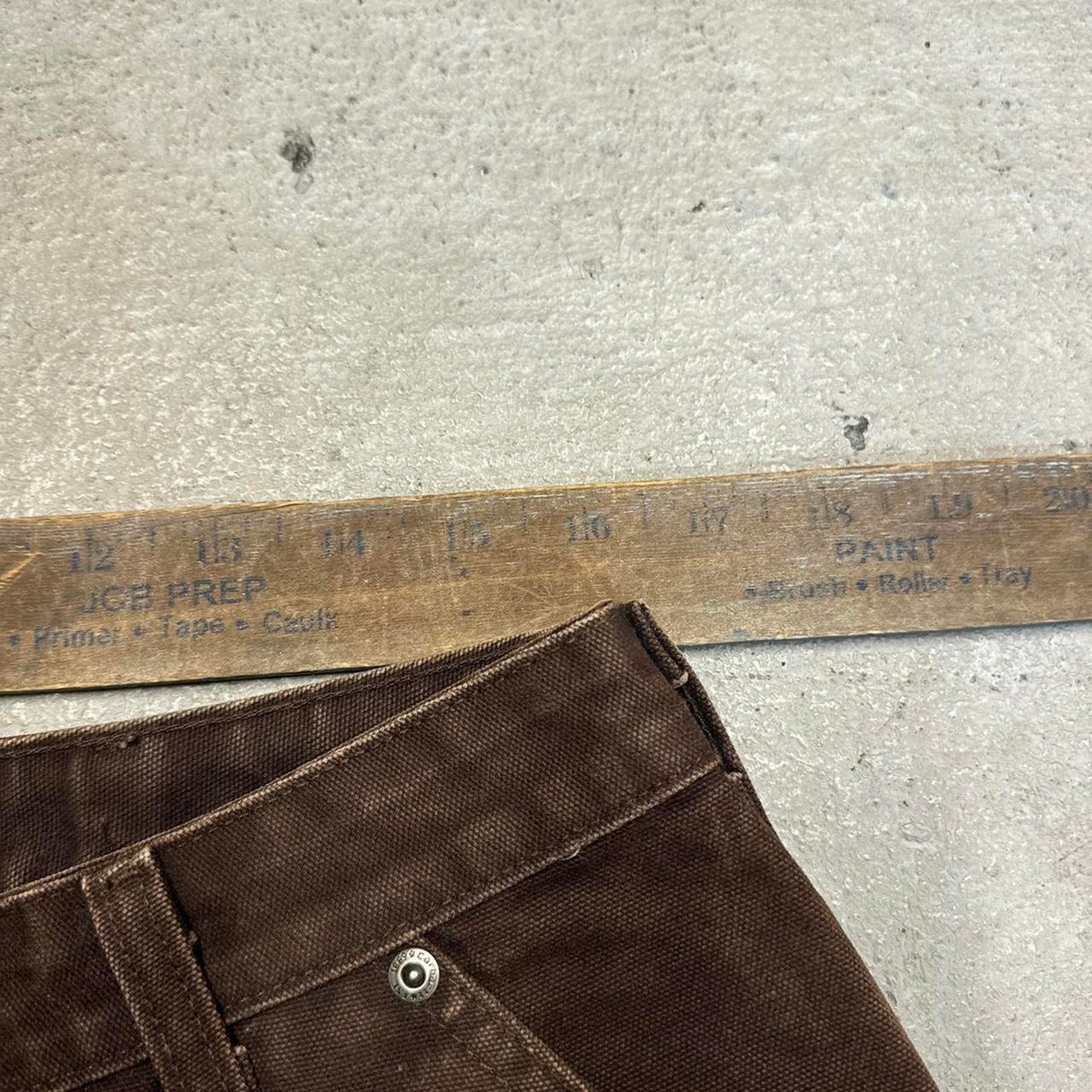 Brown double knee carpenter pants