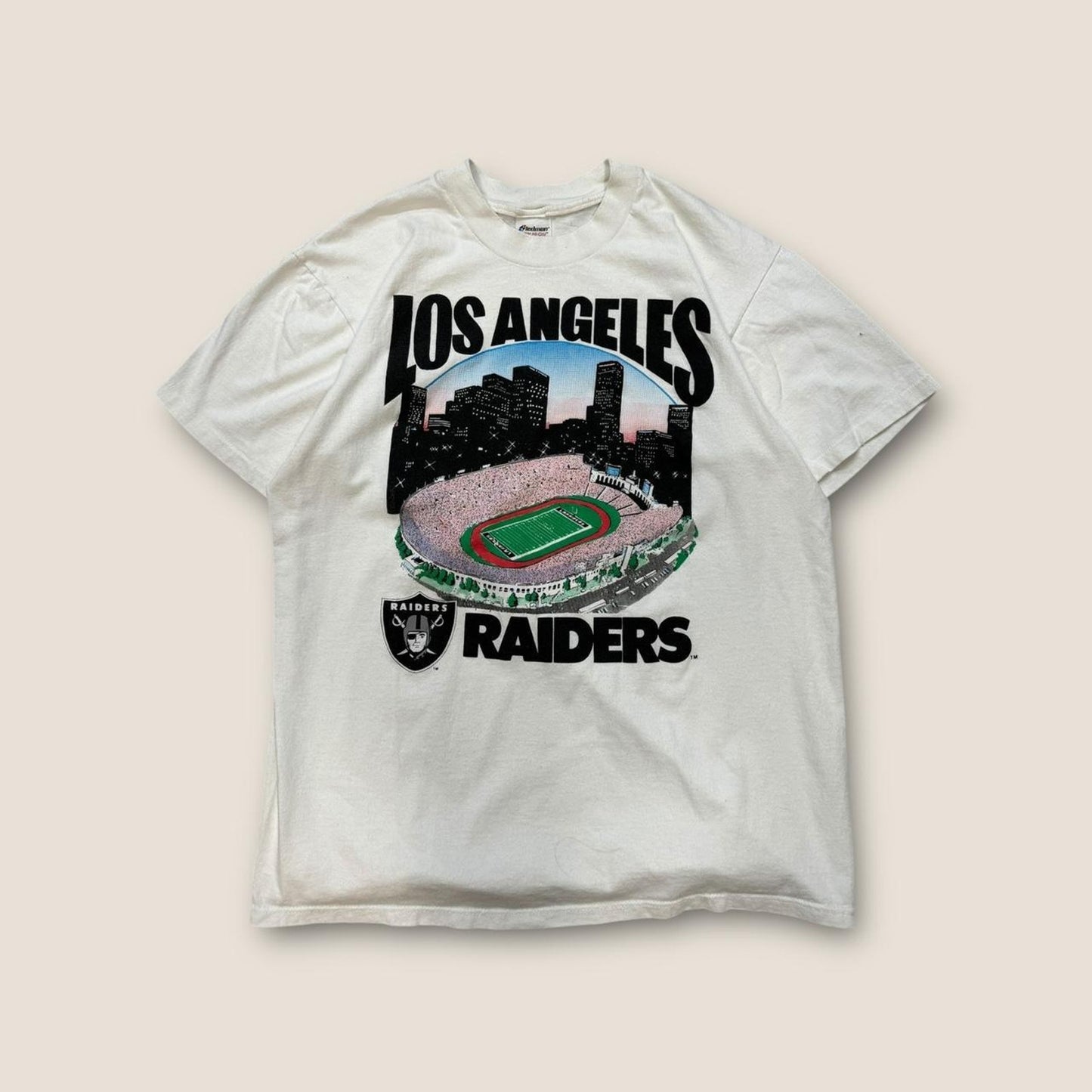 1996 raiders white t shirt nfl