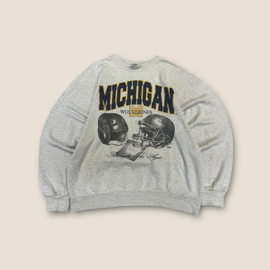 Michigan wolverines grey and yellow