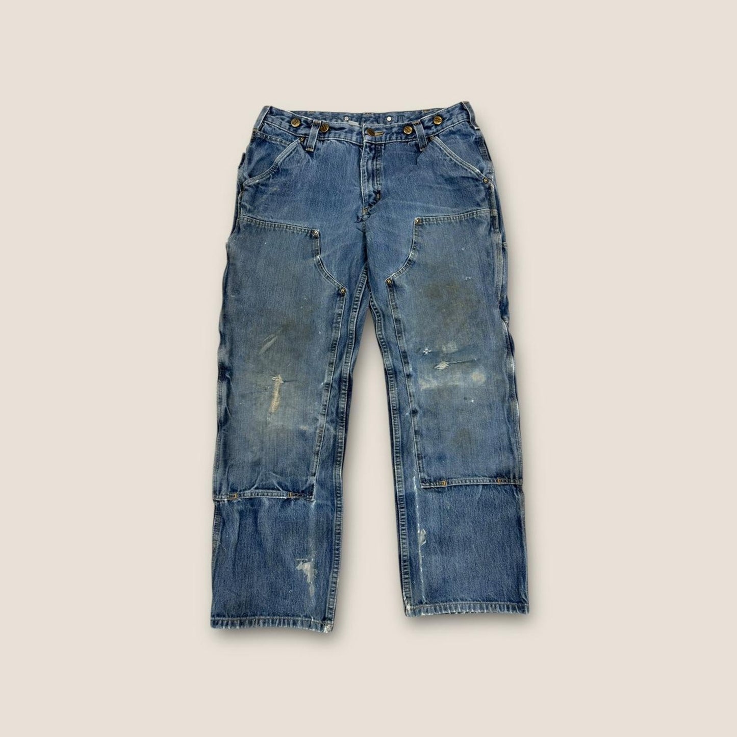 Carhartt blue double knee denim