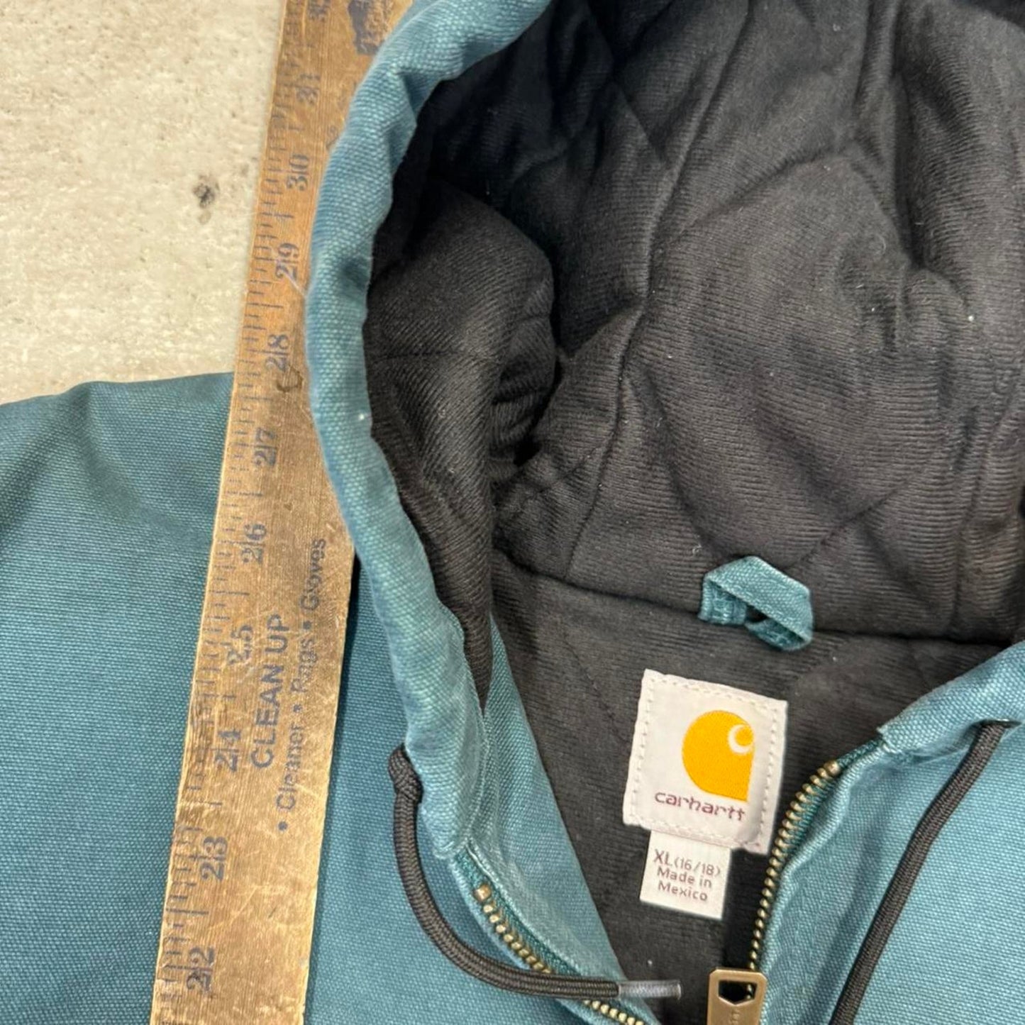 Faded blue carhartt jacket