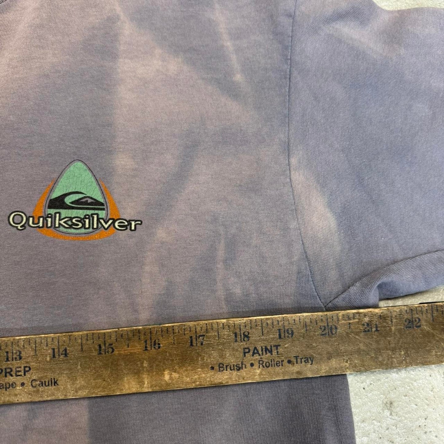 Quiksilver faded grey t shirt