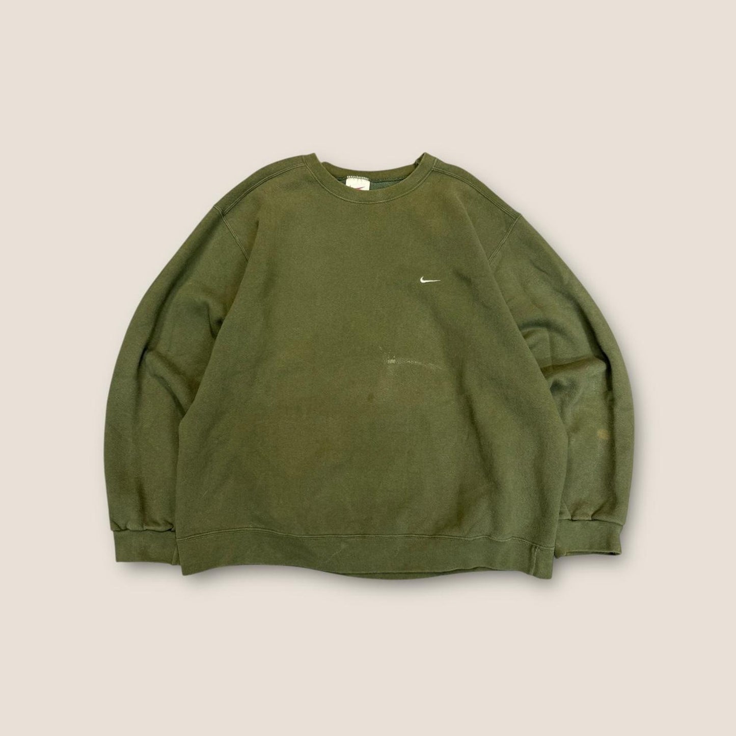 Nike green crewneck sweatshirt 90s